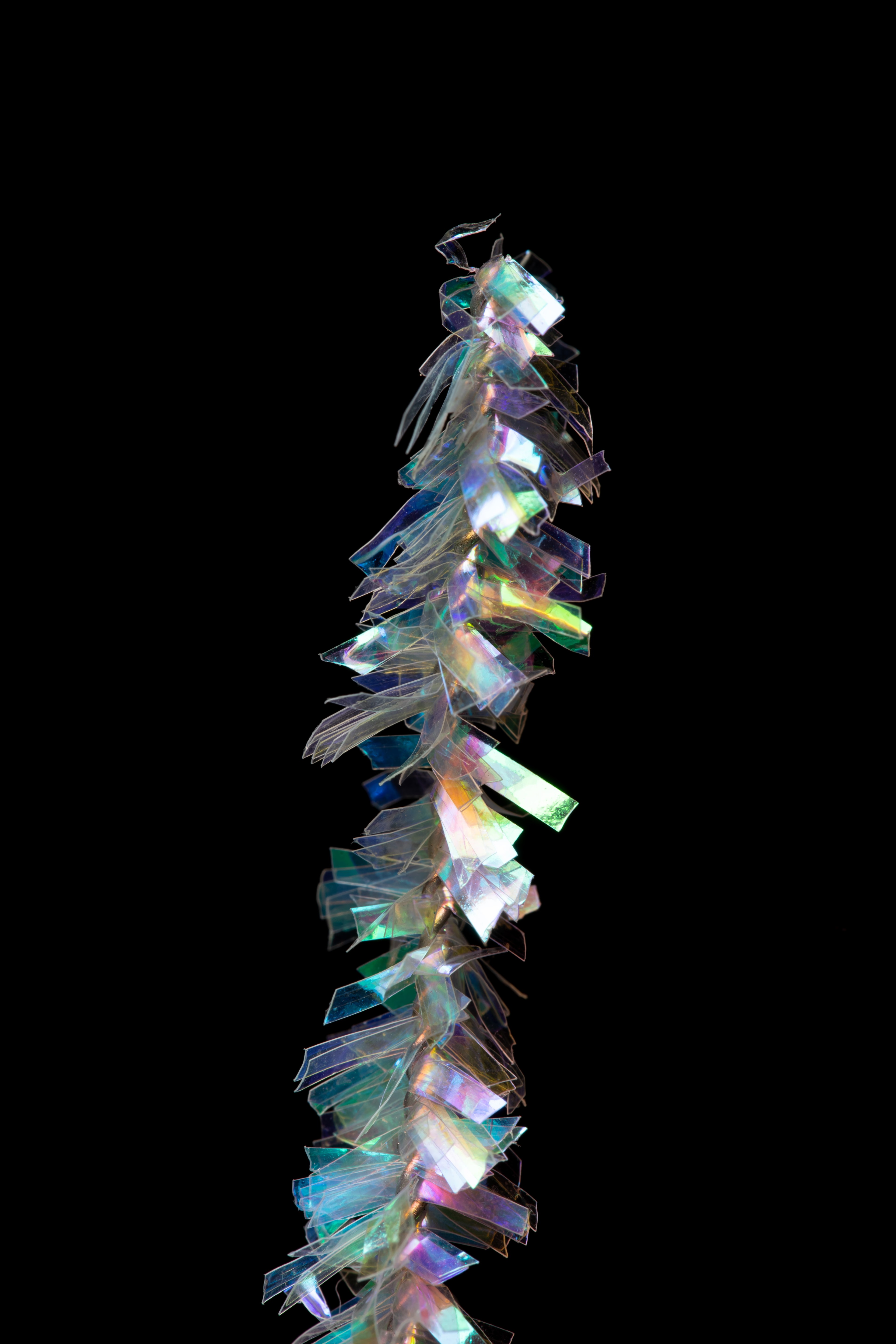 holographic. light bending into spectrum.